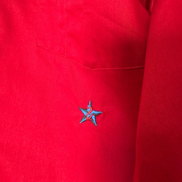 Vintage Tony Lama Men’s Red Button-Up Shirt Large - Picture 2 of 8